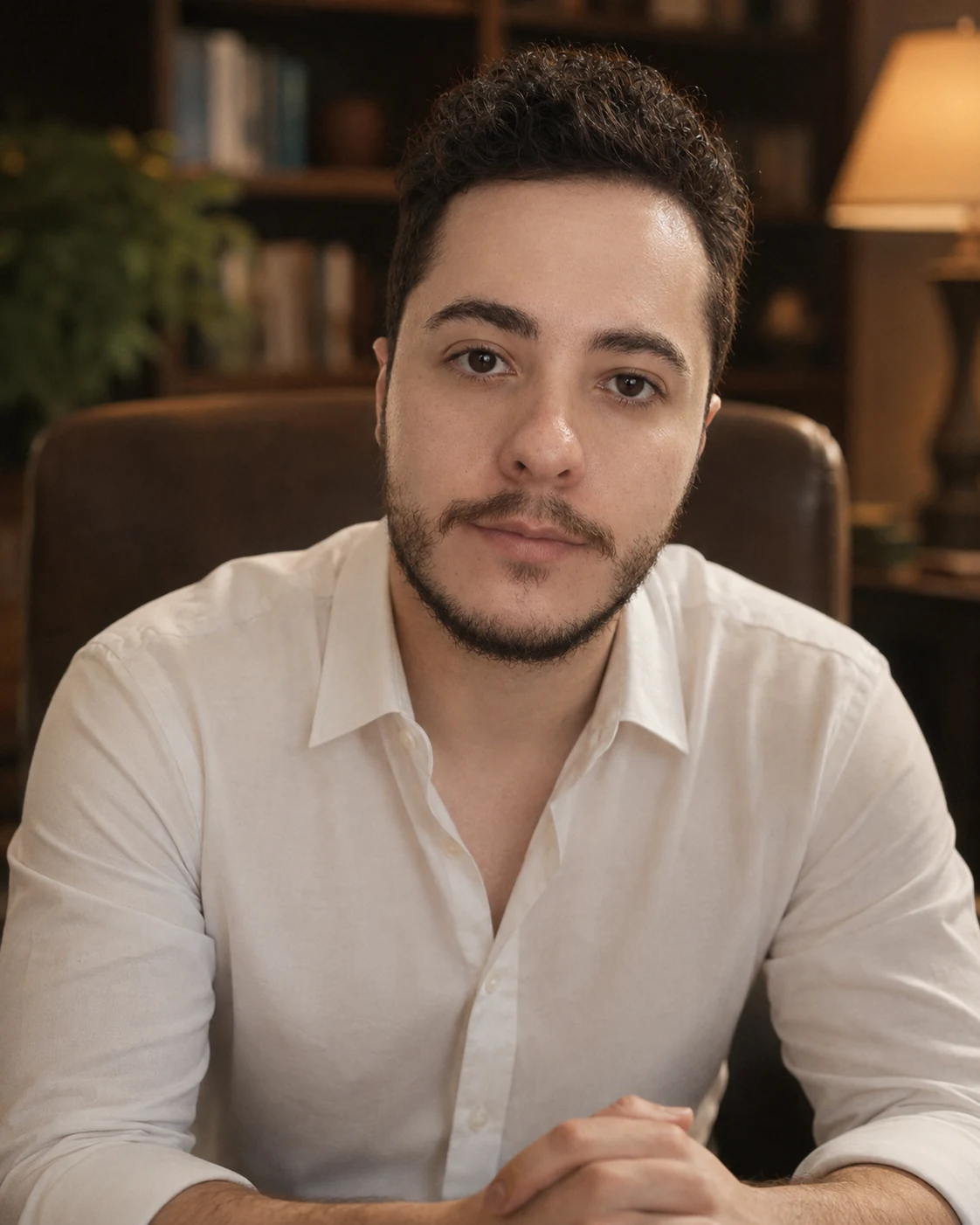 Felipe Vidal, terapeuta, em seu espaço de atendimento